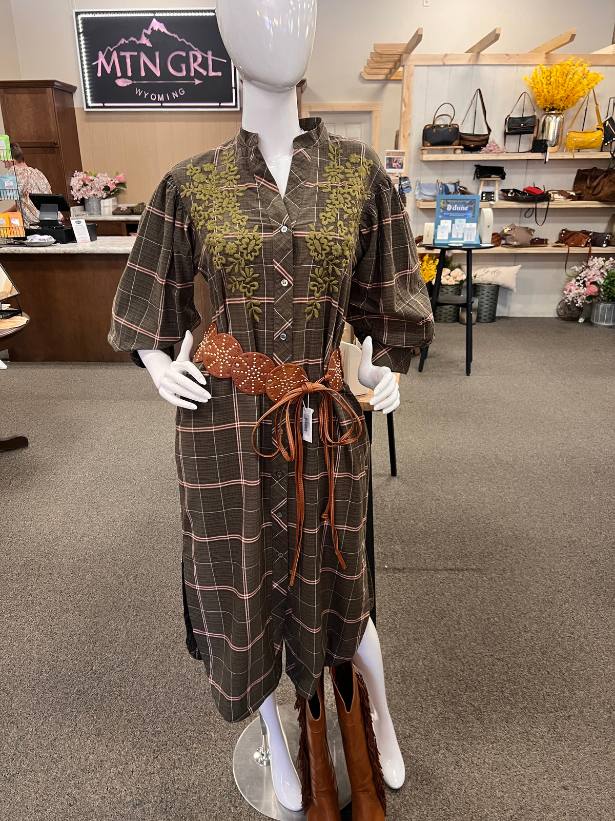 Triana Plaid Dress