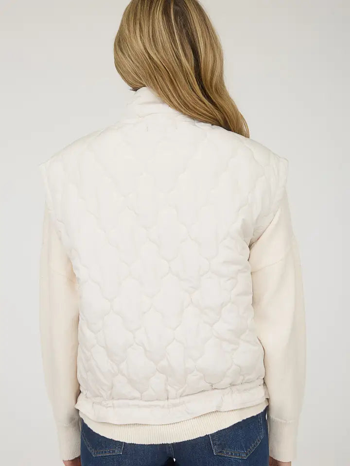 Tie Detail snap puffer