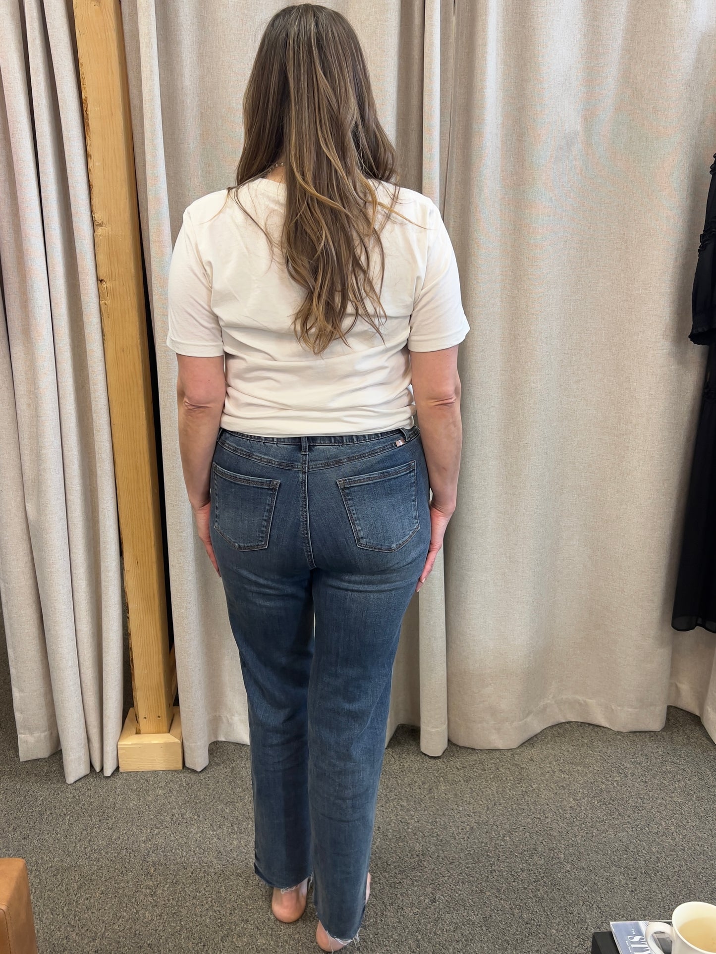 Straight w/magic waistband  30"