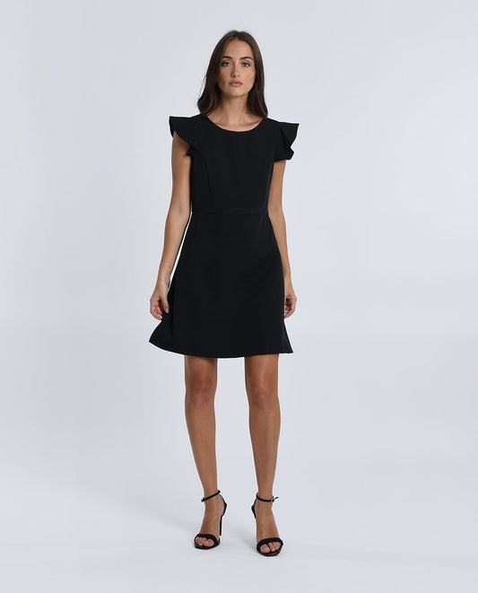 P1169BP Woven Dress Black