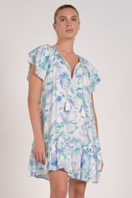 Blue Allure Print Dress