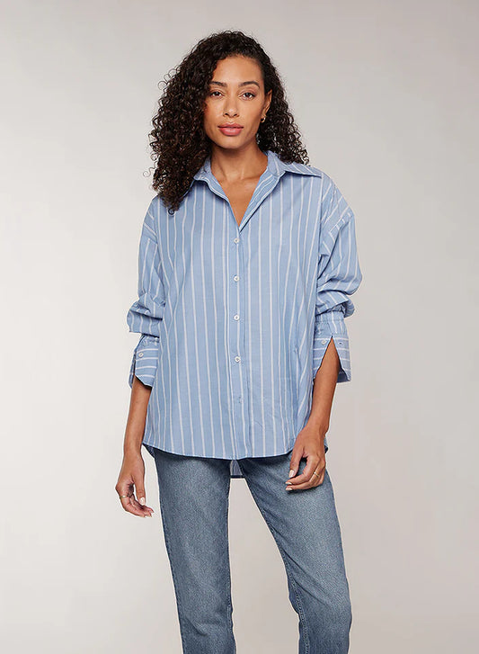 Genevieve Button Up FBlue