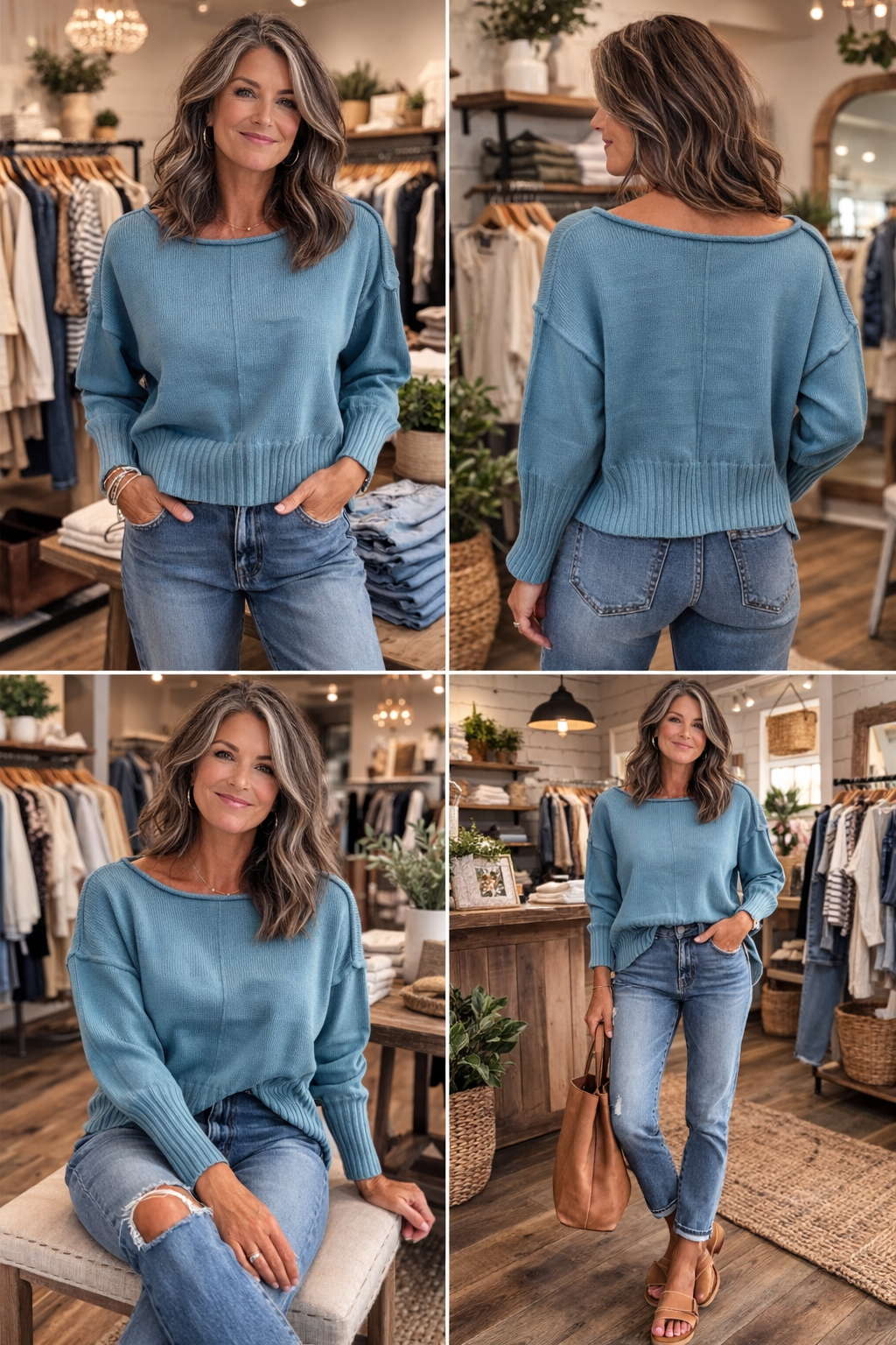 Kitty Pullover Tide Blue