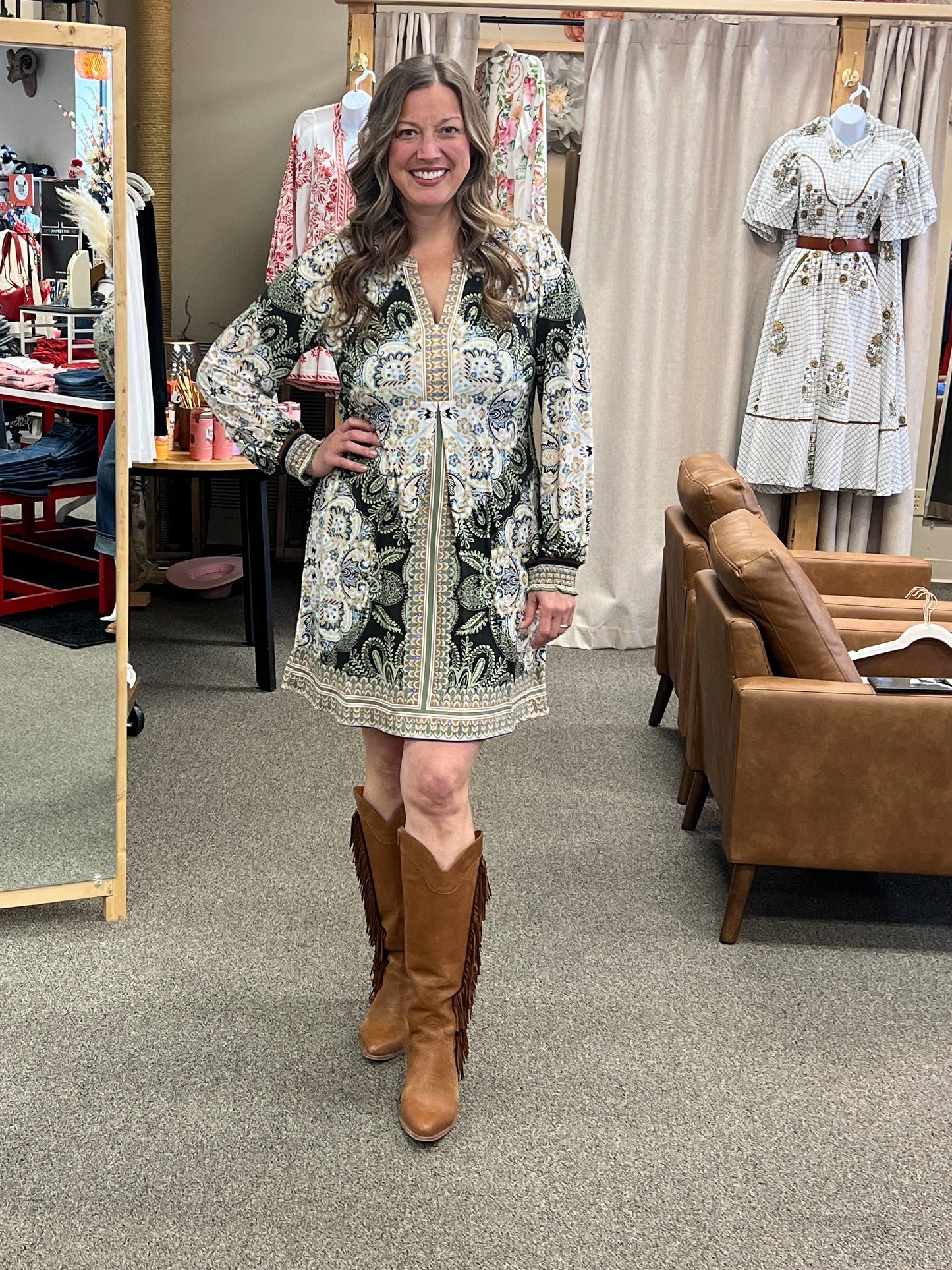 5YTK660A LS Short Dress
