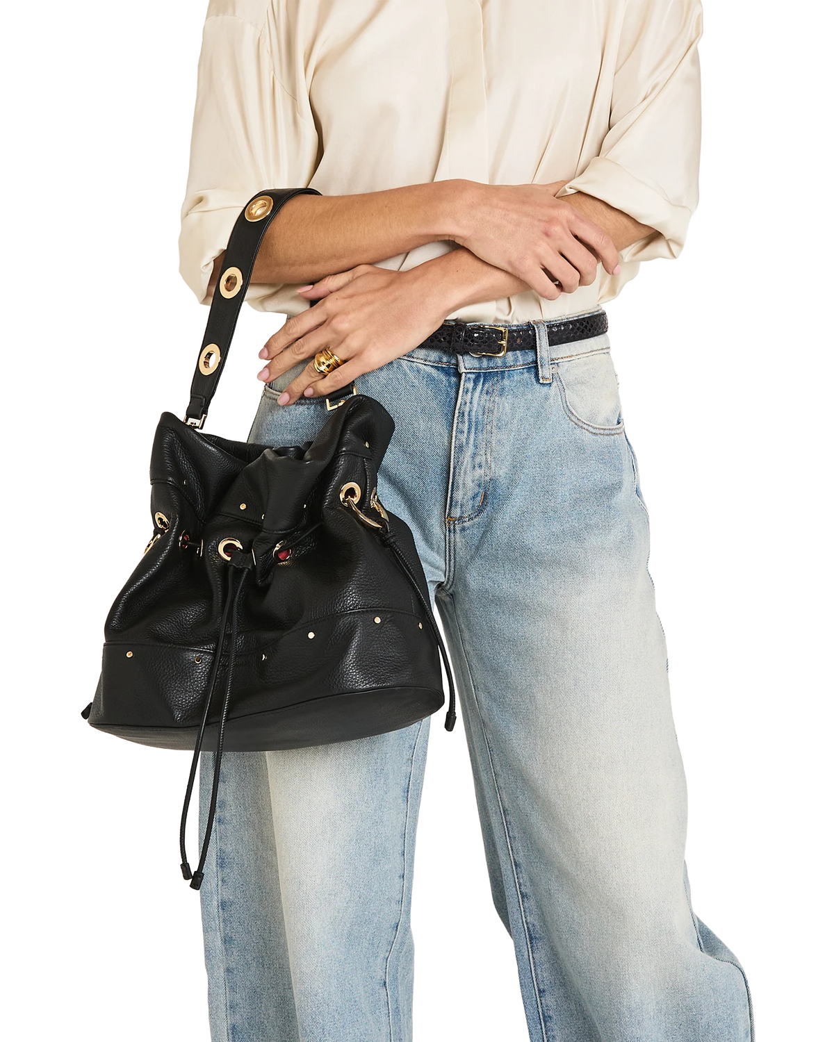 Gianna Lrg-Blk/Gld