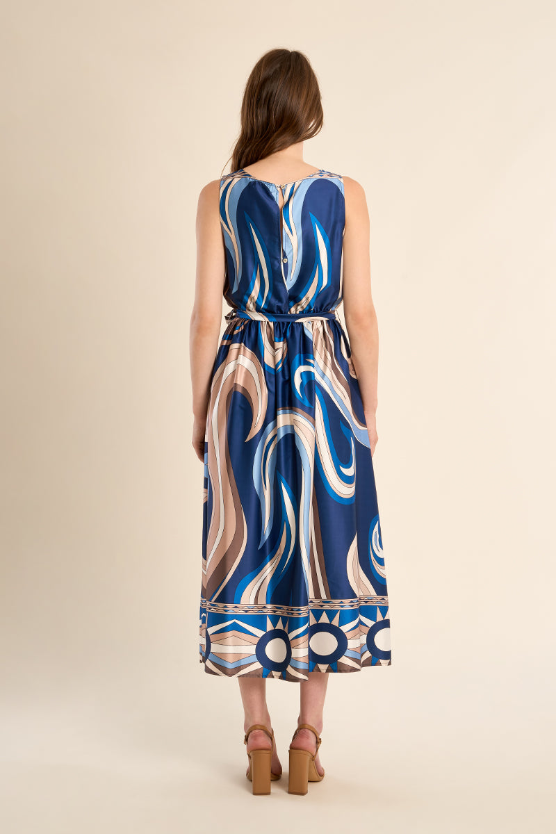 G955EP Woven Dress Navy Athena