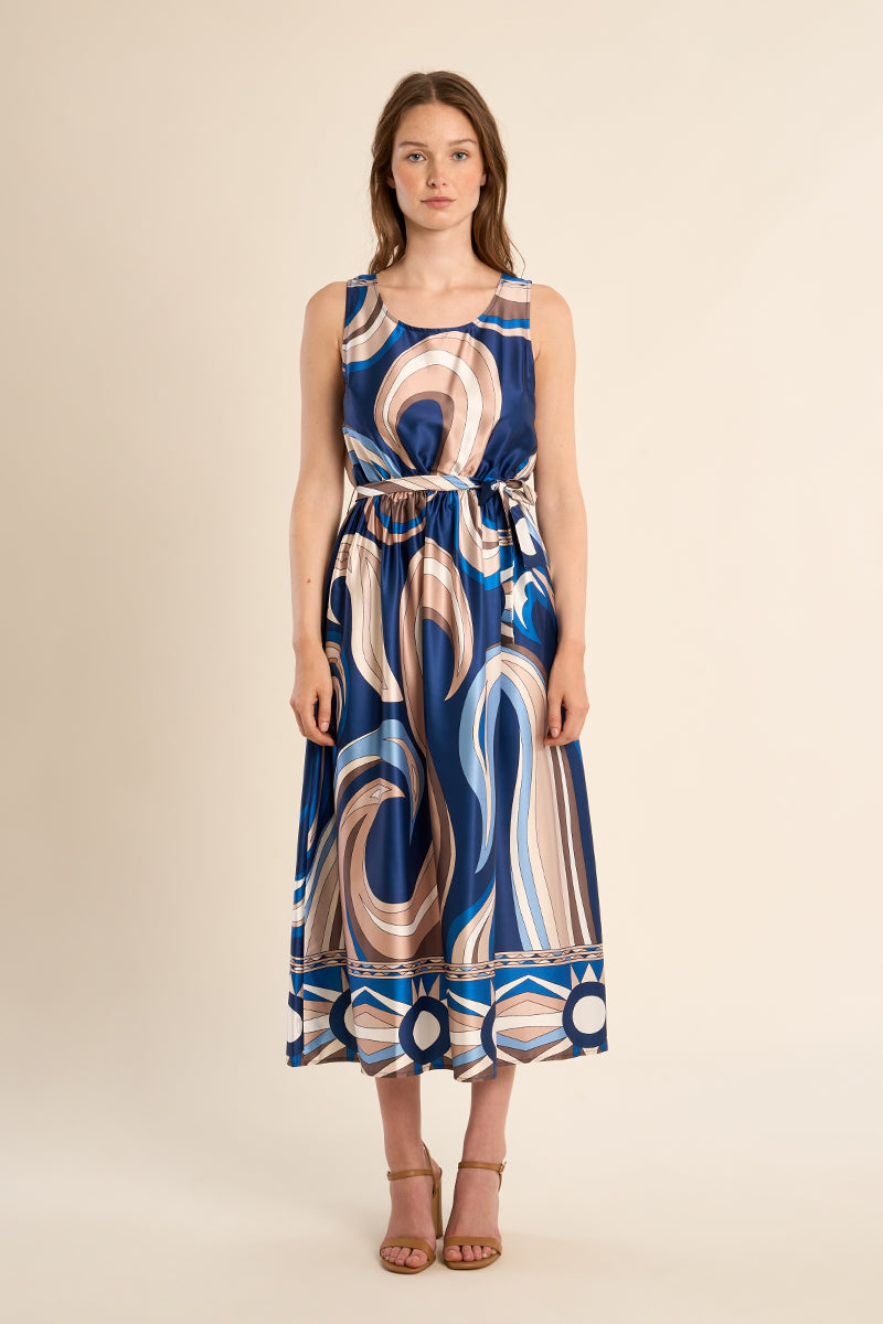 G955EP Woven Dress Navy Athena