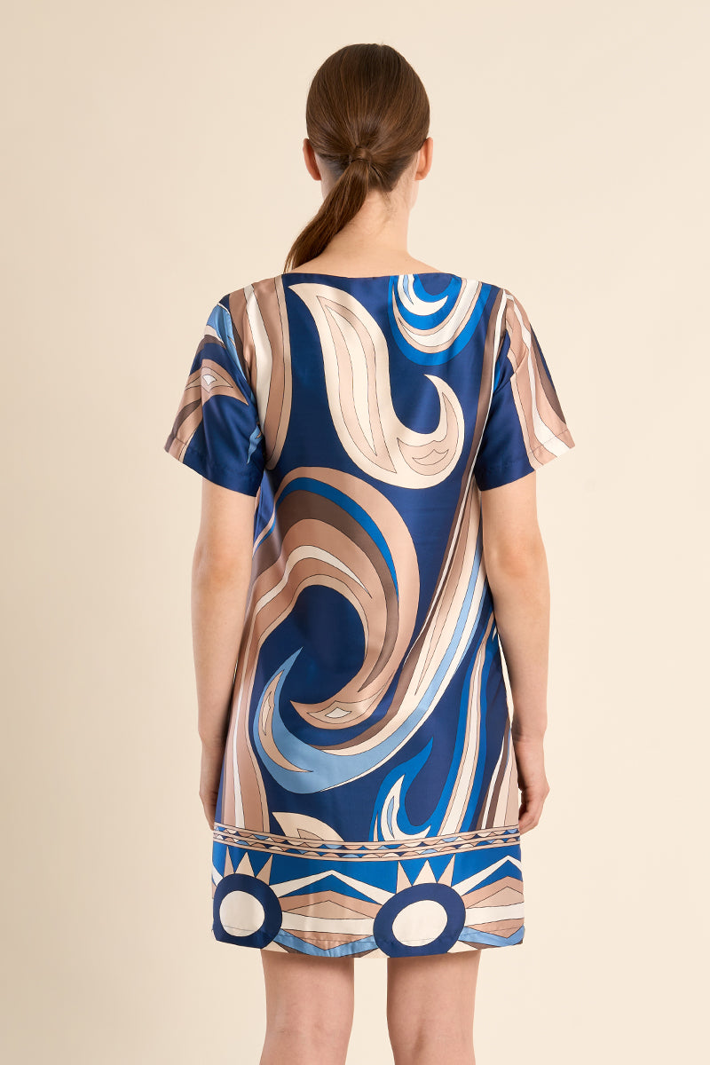 G958EP Woven Dress Navy Athena