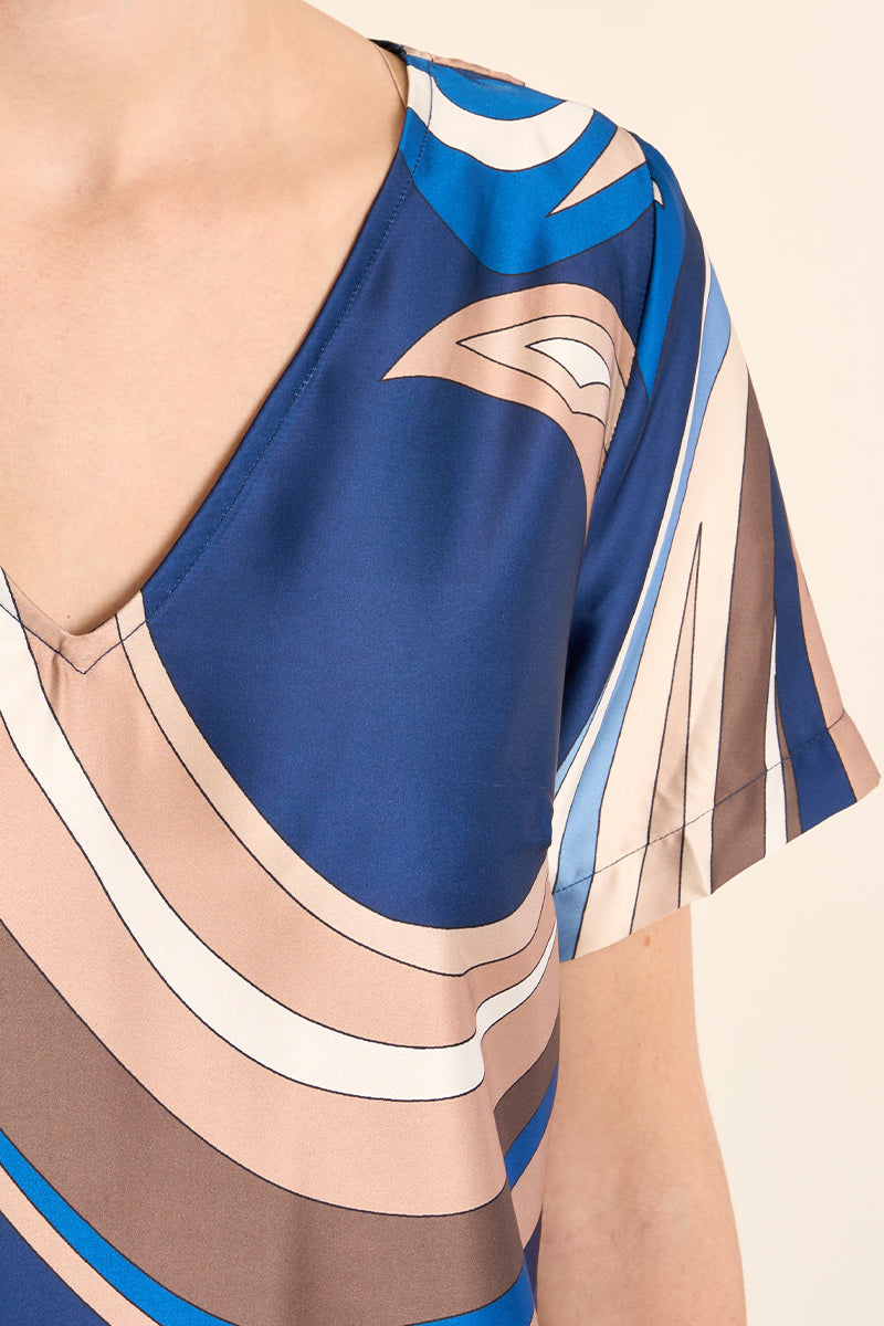G958EP Woven Dress Navy Athena