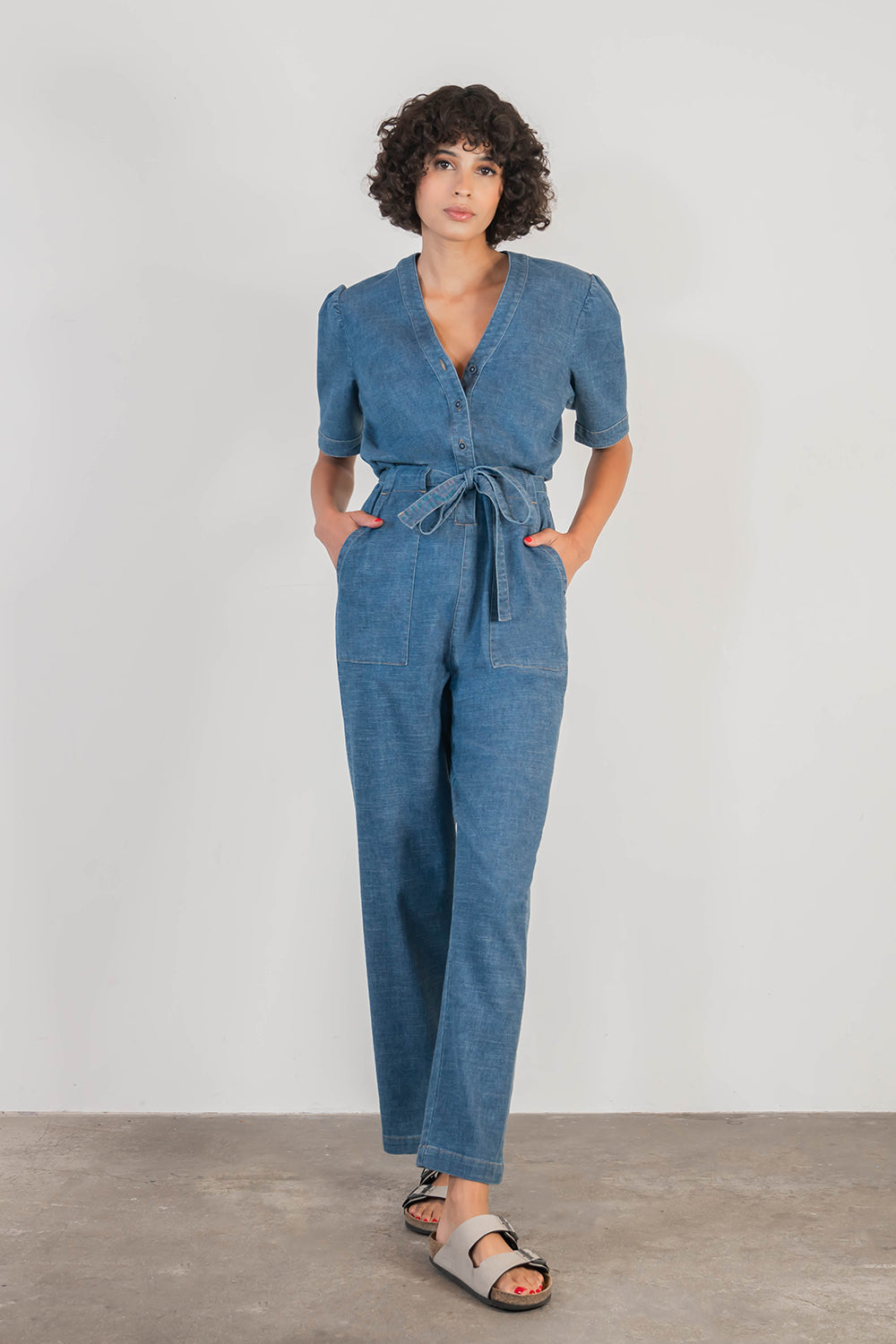 HM4247 Ella Jumpsuit Sundance Sky