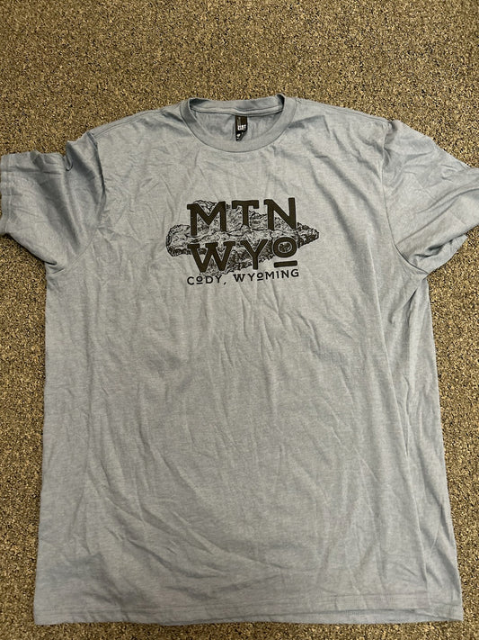 MTN WYO Arrowhead Tee Flint Blue