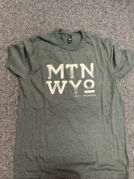 MTN WYO Pine Tee Military Grn