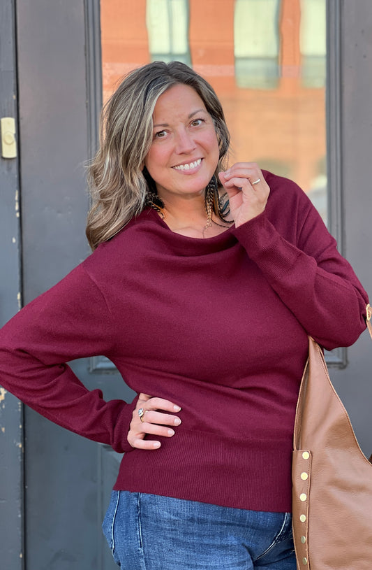 Off Shoulder Sweater