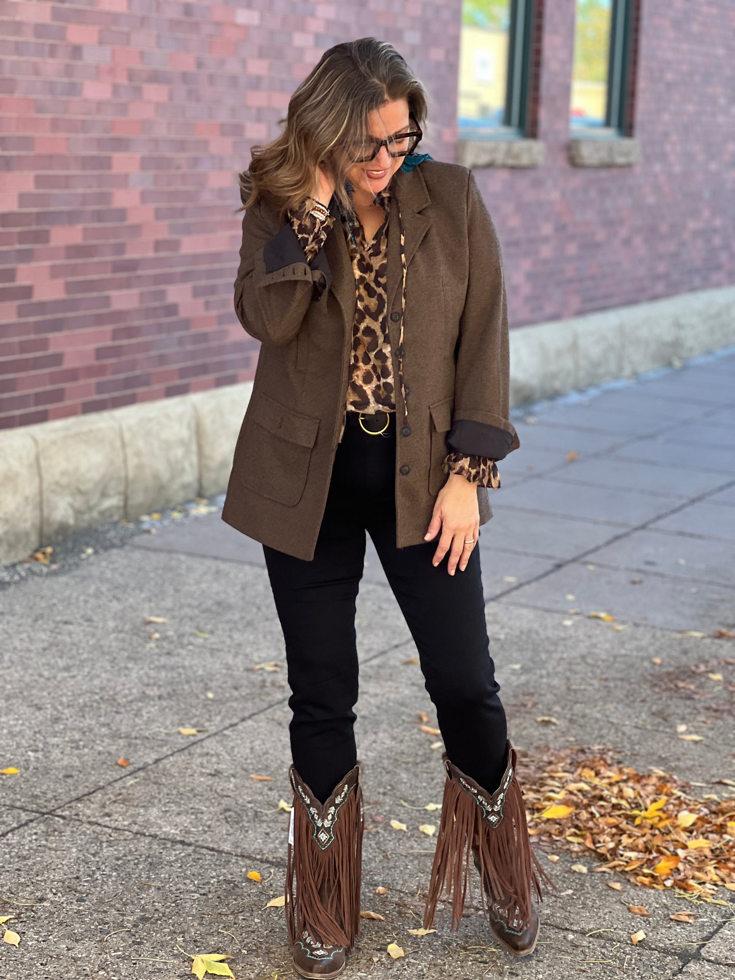 Gia Glider Skny Black Rinse 30"