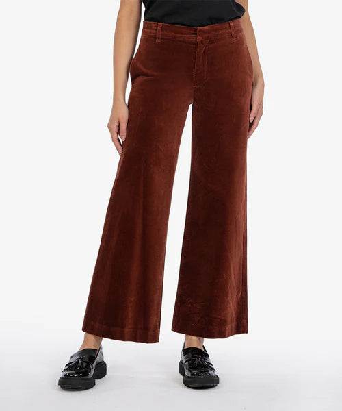 KB49101 Meg Wide Leg Trousers Brick