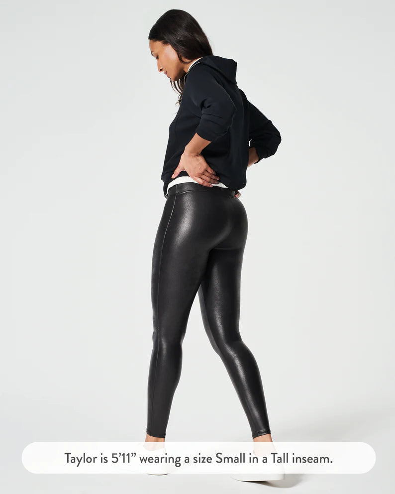 Faux Leather Leggings Black