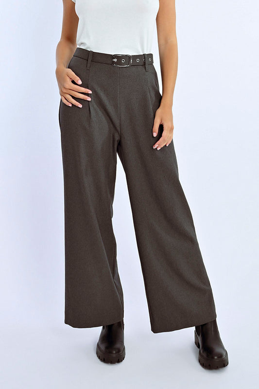 PL164BCN Hi Rise Wide Leg Pants Dl Ash Gry