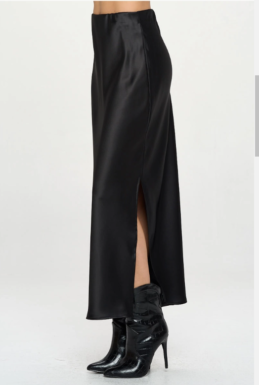 Silky Satin Maxi Skirt