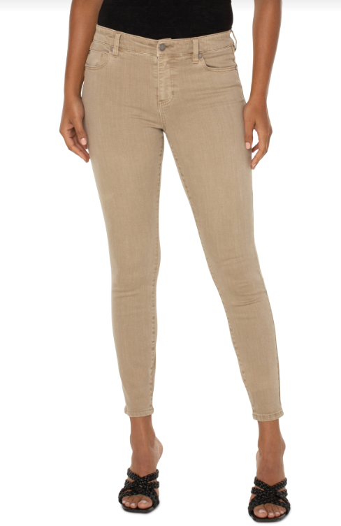 piper hugger ankle skinny 28in biscuit tan