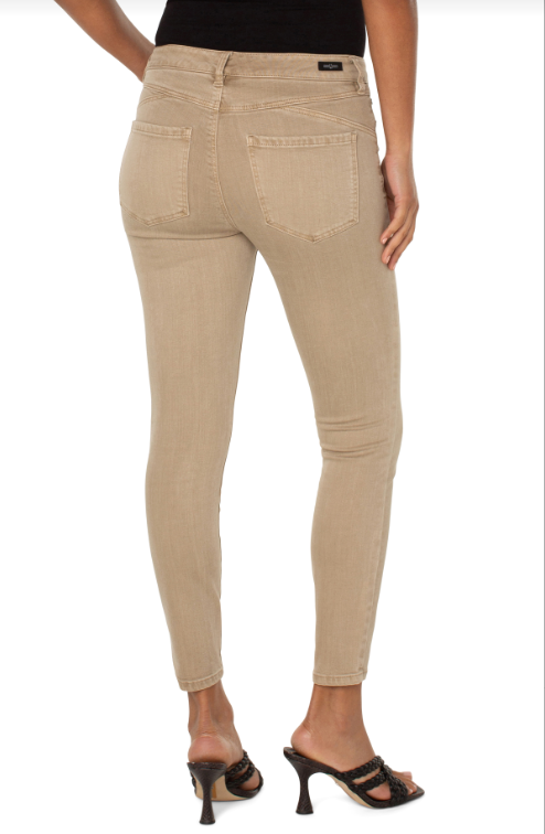 piper hugger ankle skinny 28in biscuit tan