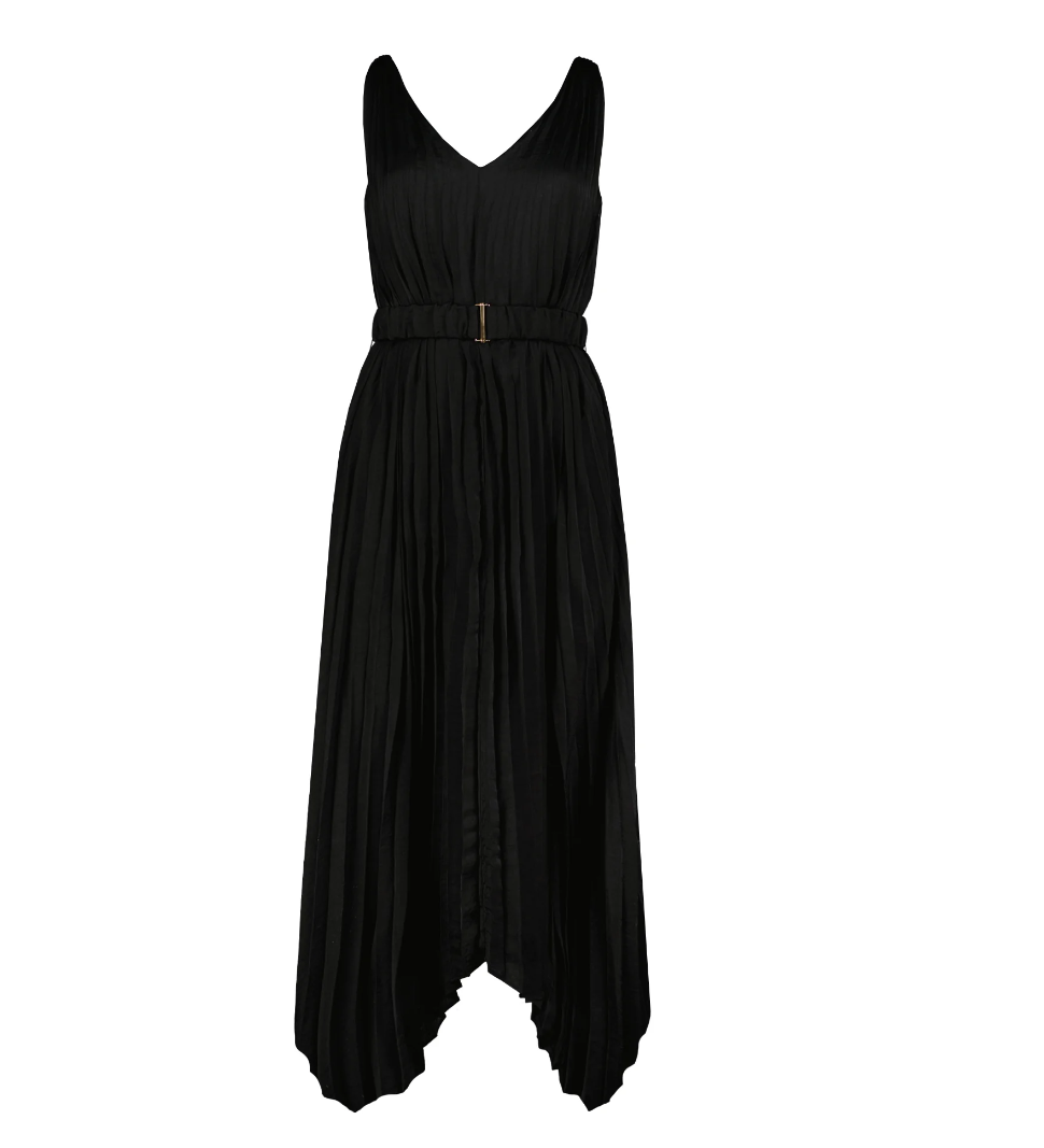 Pleat Dress Black