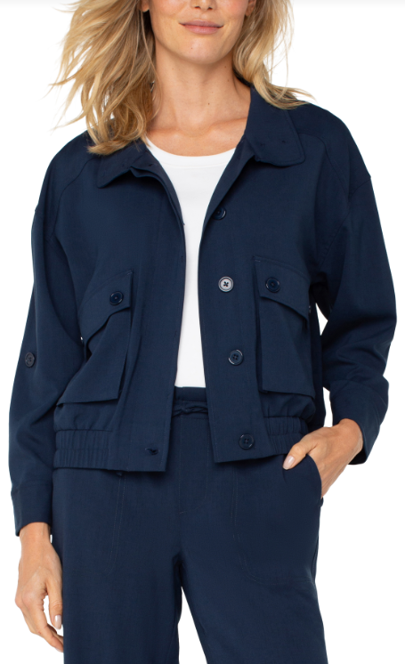 Utility Jacket w cinch hem