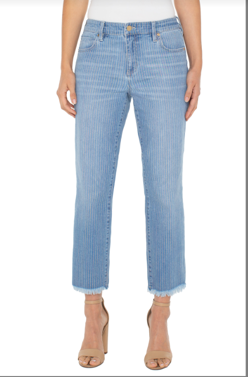 liv non skinny skinny fray hem