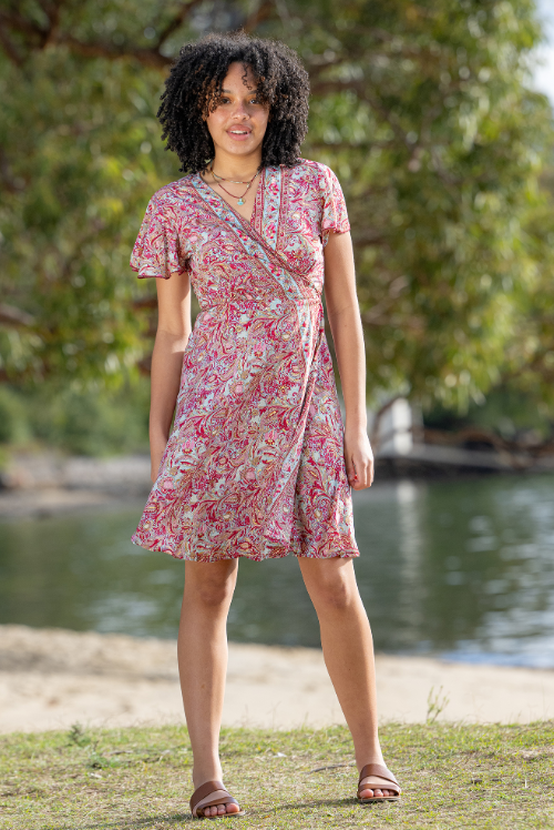 Cleo SS Wrap Dress