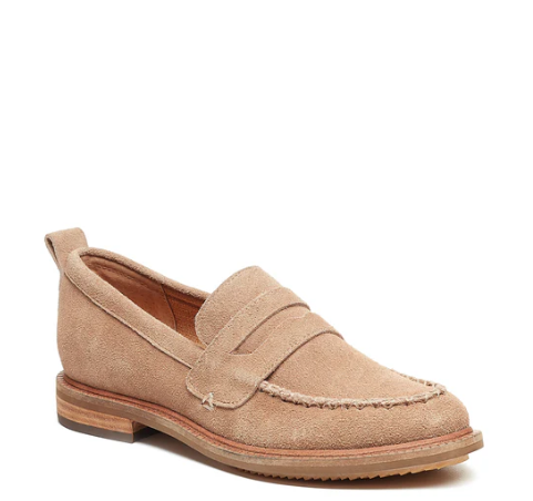 Lens Almond Suede Loafers