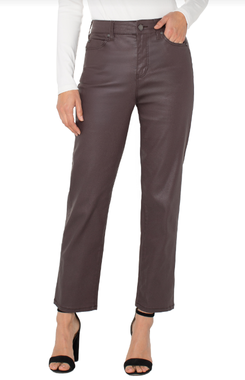 Kennedy hirise crop straight 28" raisin