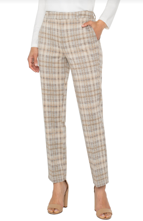 high rise kelsey trouser kh/crm cmpbl pl