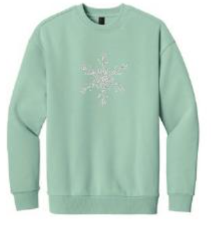 '25 Snowflake Dusty Sage Sweater