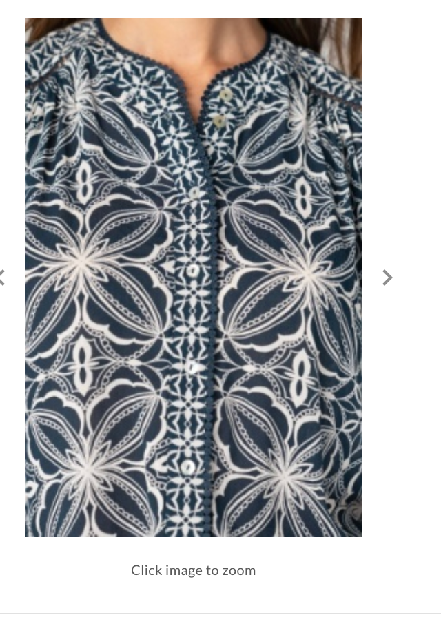 flutter slv mix print button front woven top