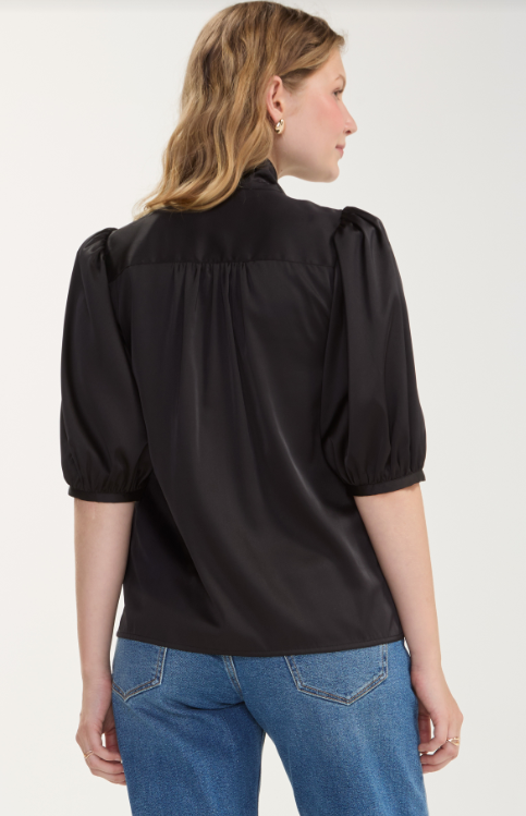 Elbow Length Puff Sleeve Top
