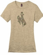 Floral UW Bronc Htr Latte