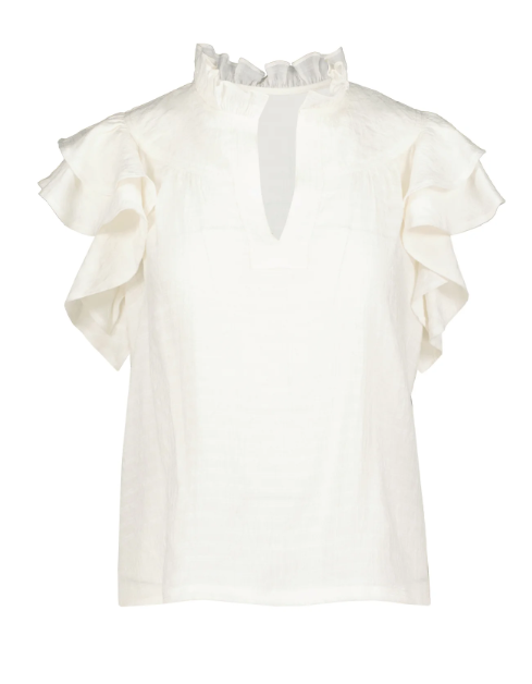 K4ETW2627E Margarita Poplin Top Natural