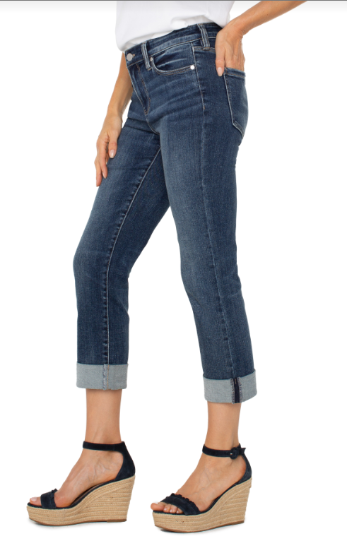Charlie Crop Wide Rolled Cuff 24"