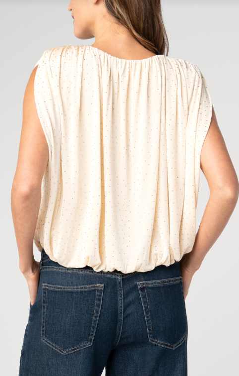 Sleeveless Draped Knit Top