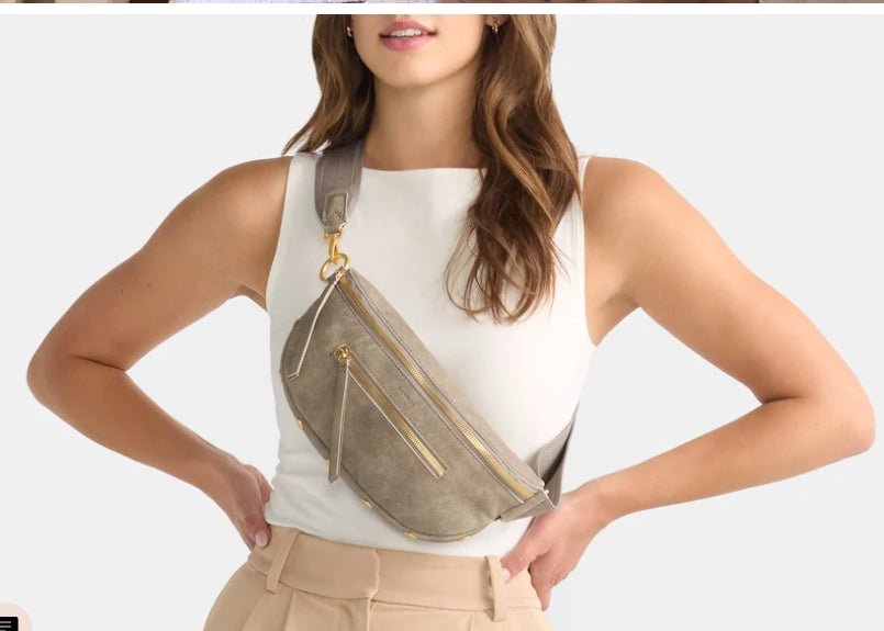 Charles Crossbody - Pewter