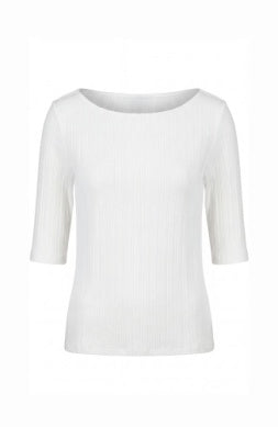 Dove White Boatneck Knit