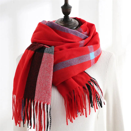 Sweet Stripe Scarf Red