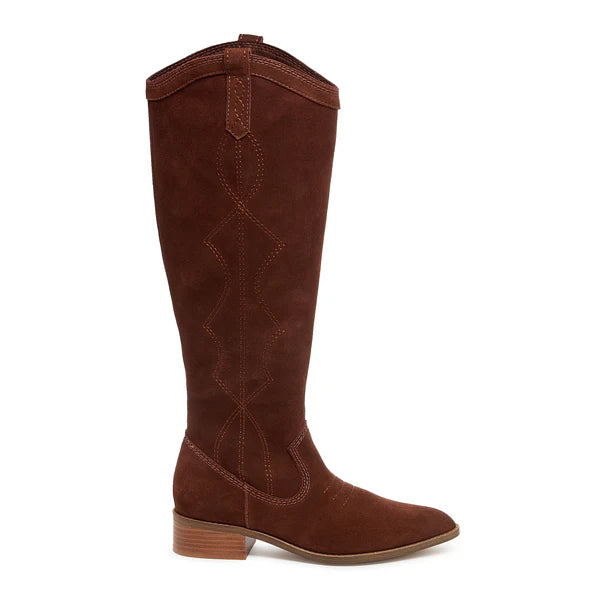 Benson Cinnamon Suede Tall Boots