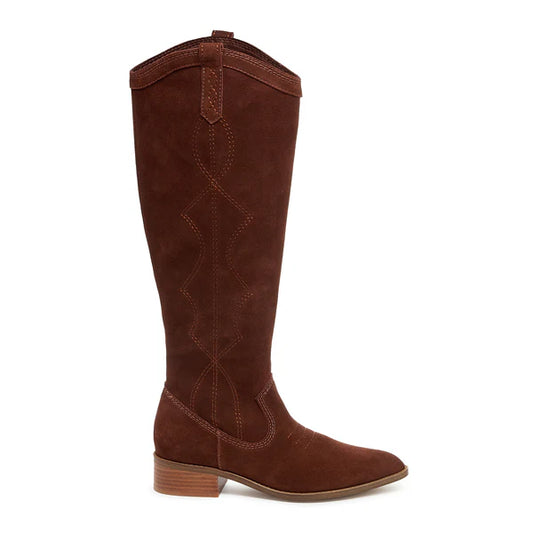 Benson Cinnamon Suede Tall Boots