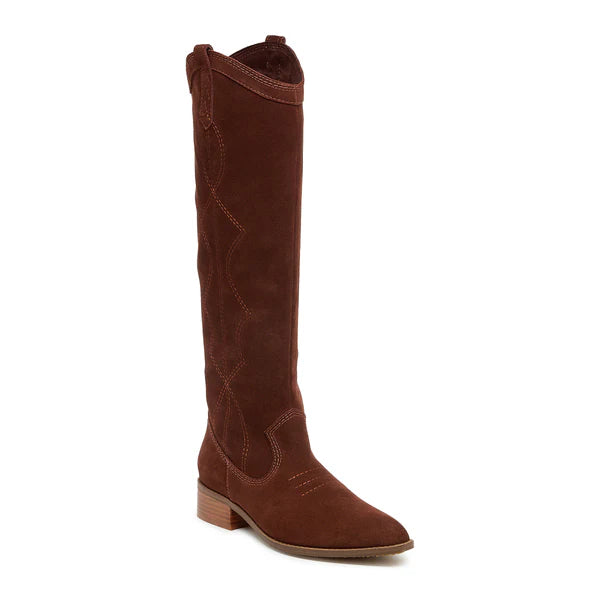 Benson Cinnamon Suede Tall Boots