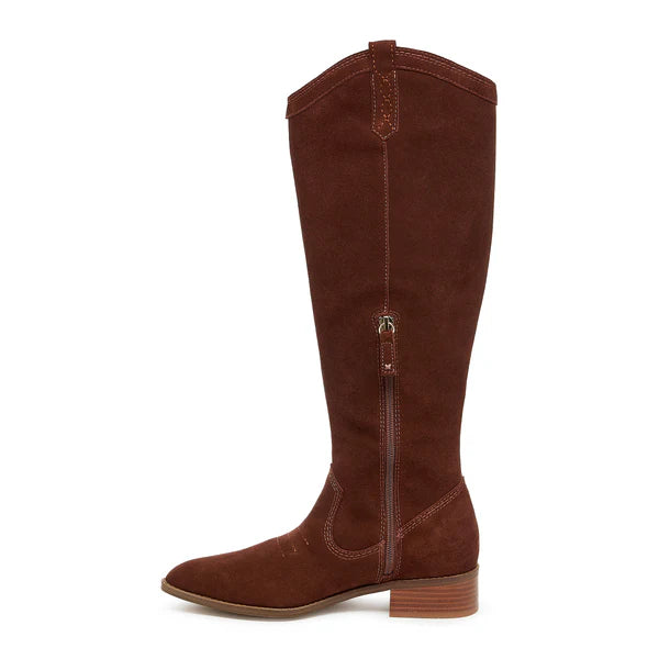 Benson Cinnamon Suede Tall Boots