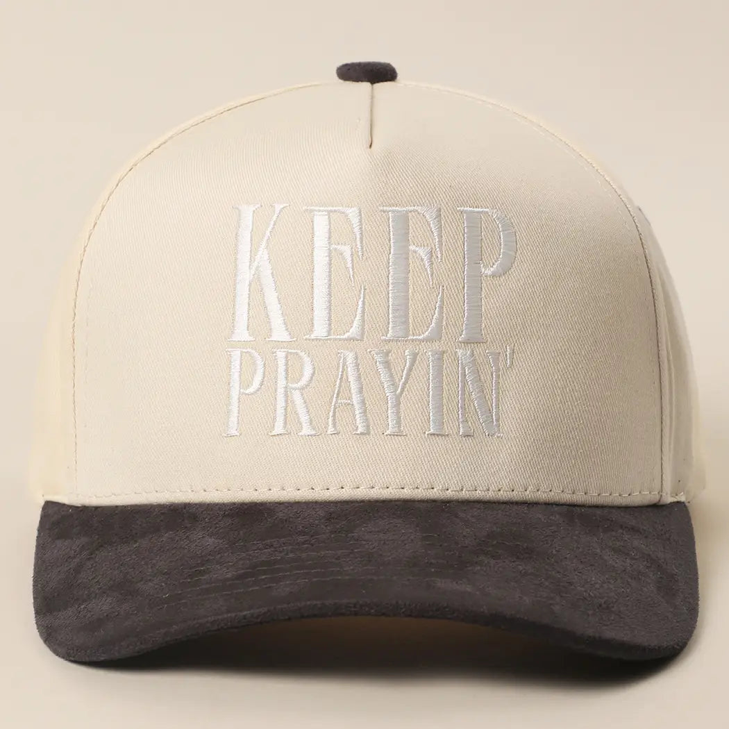 Keep Prayin' Two Toned Trucker Hat