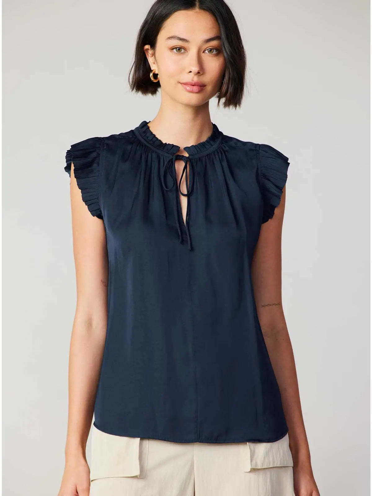 Pleated SSLV Blouse