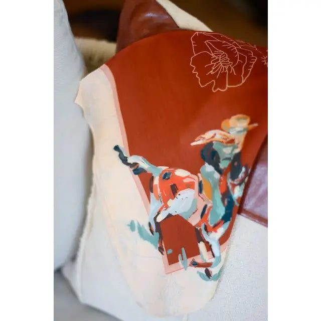 Poppy Cowgirl Western Scarf