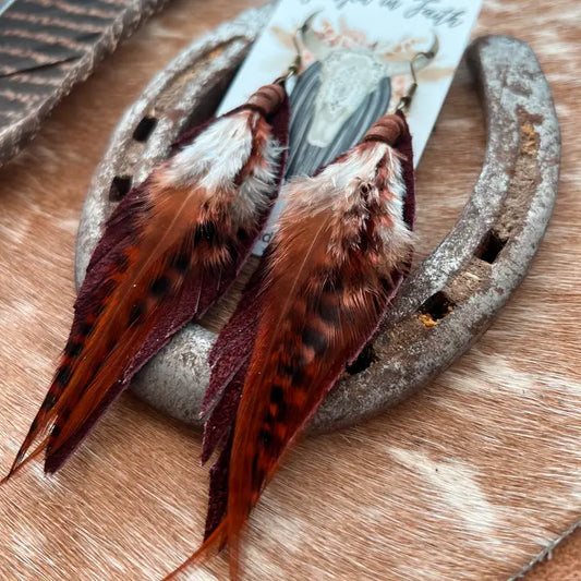 Clancy Feather Earrings