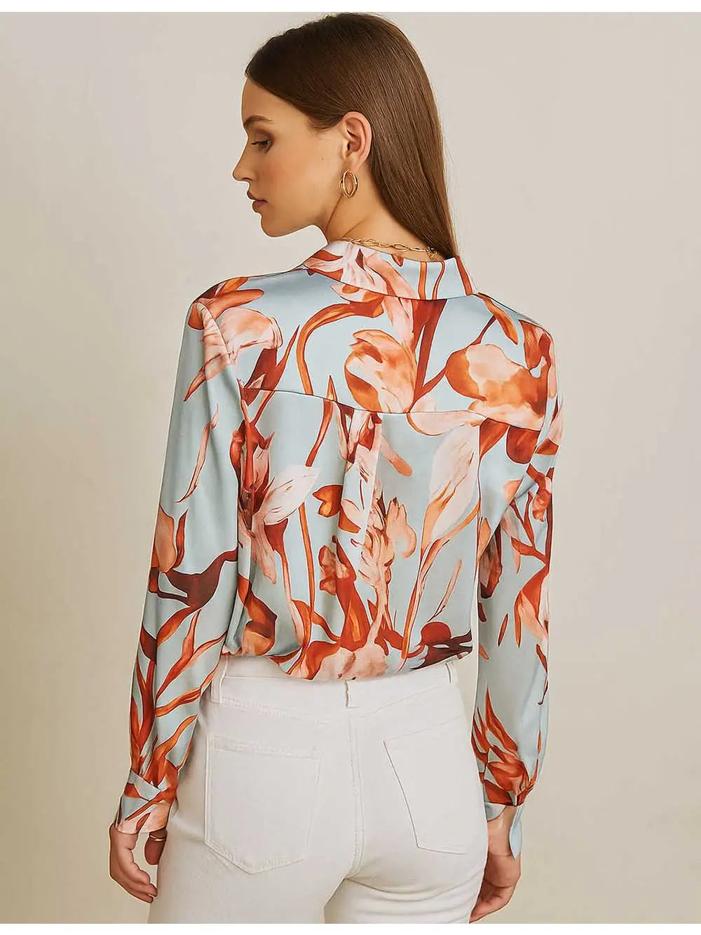 Print Button Down LS Shirt